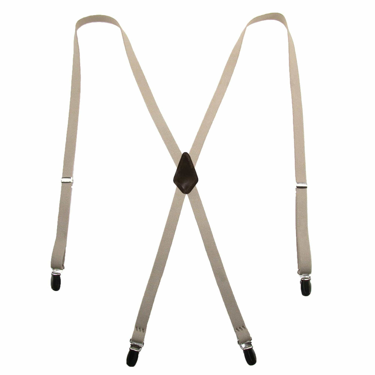 CTM® Women's Elastic Clip-End 1/2 Inch Skinny Urban Suspenders