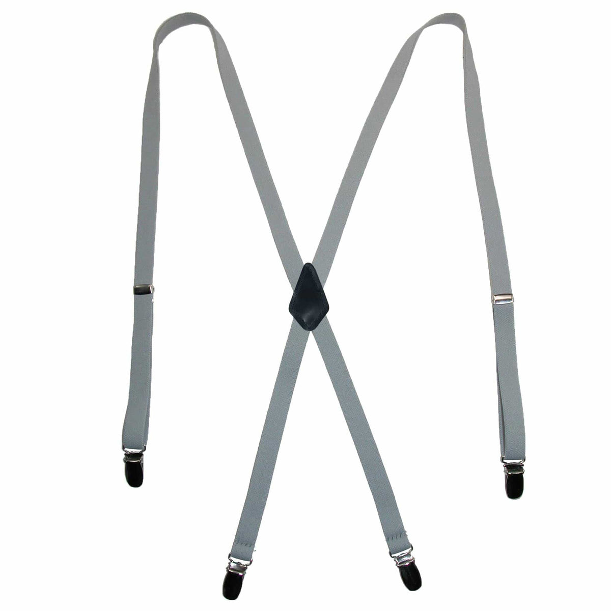 CTM® Women's Elastic Clip-End 1/2 Inch Skinny Urban Suspenders