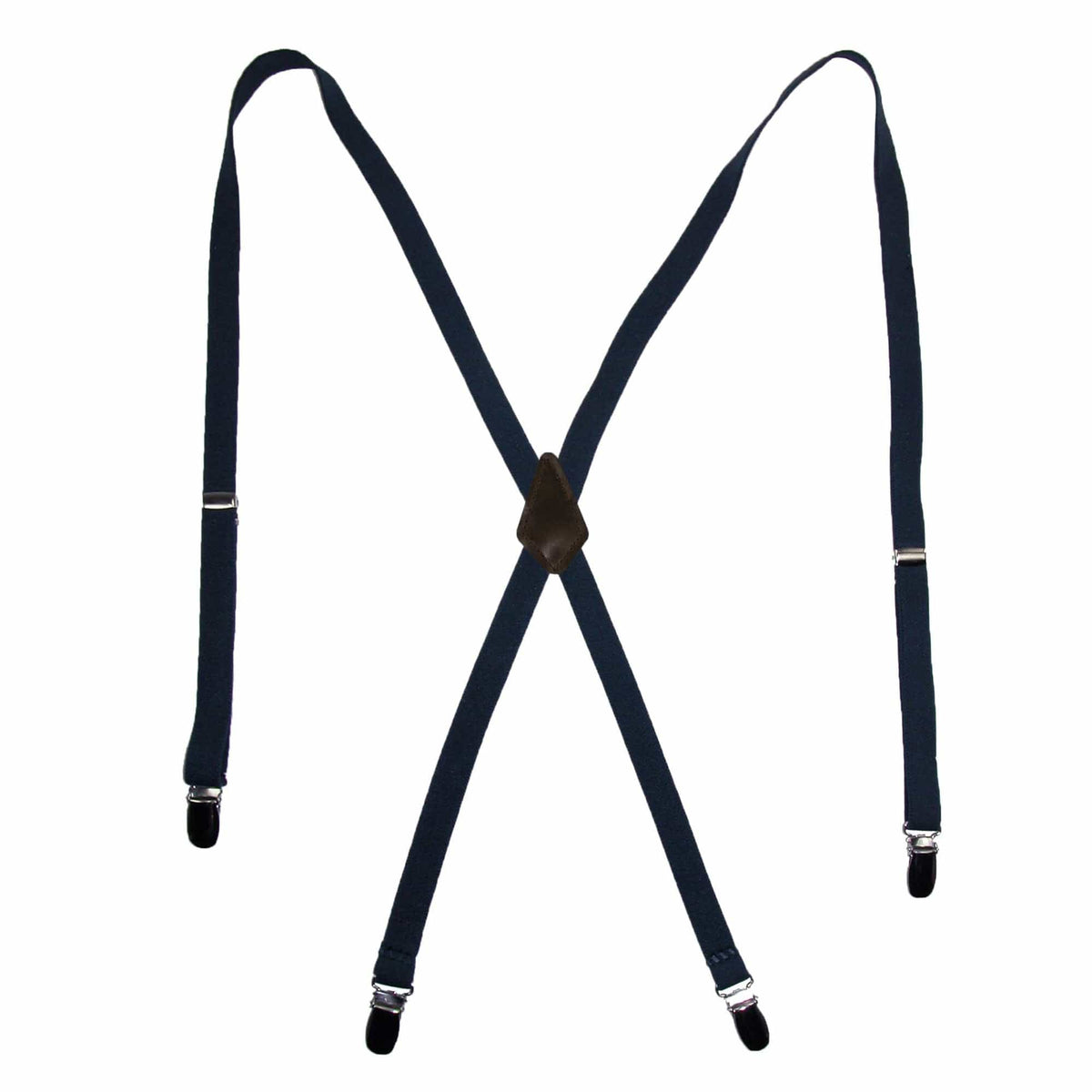 CTM® Women's Elastic Clip-End 1/2 Inch Skinny Urban Suspenders