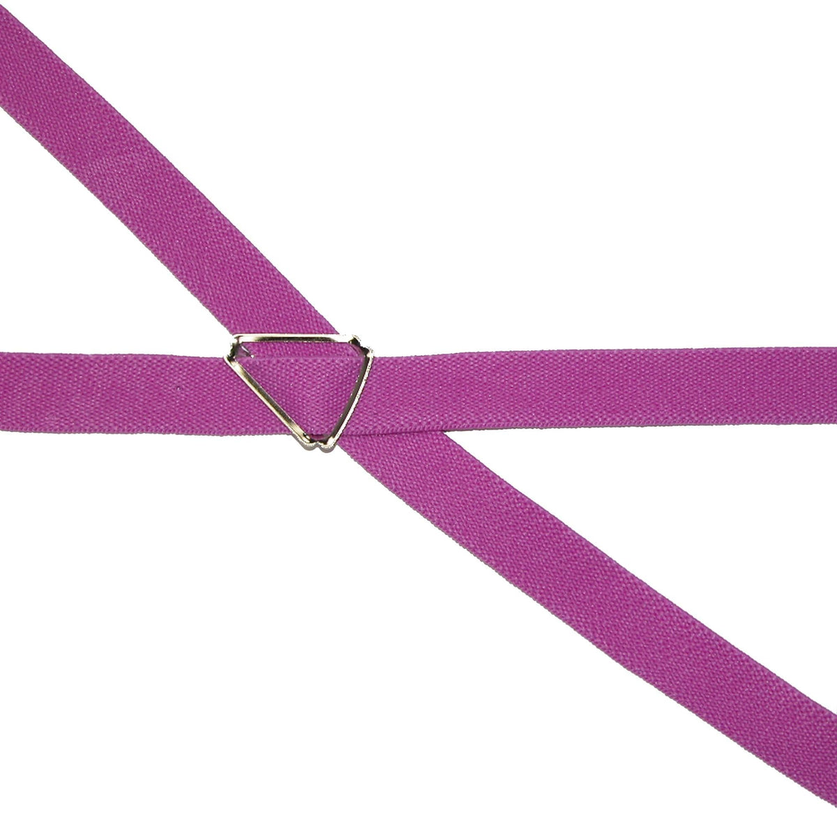 CTM® Women's Elastic Clip-End 1/2 Inch Skinny Urban Suspenders - Purple