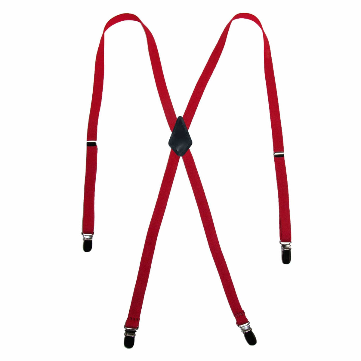 CTM® Women's Elastic Clip-End 1/2 Inch Skinny Urban Suspenders