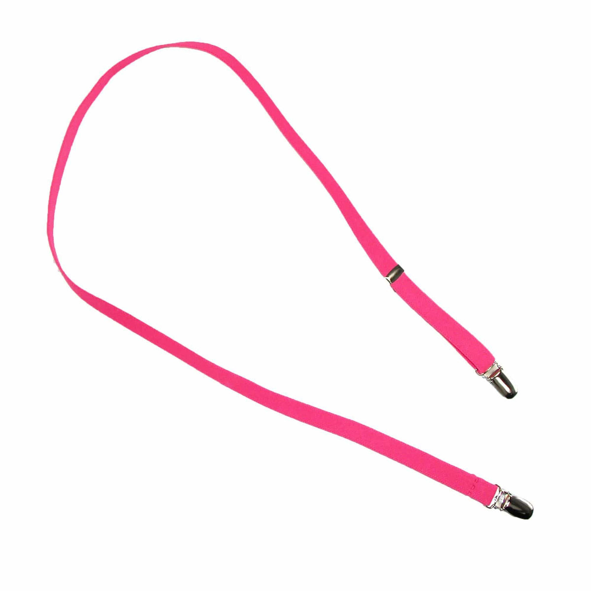 CTM® Kids' Elastic 1/2 Inch One Piece Adjustable Mitten Clips - Bright Pink