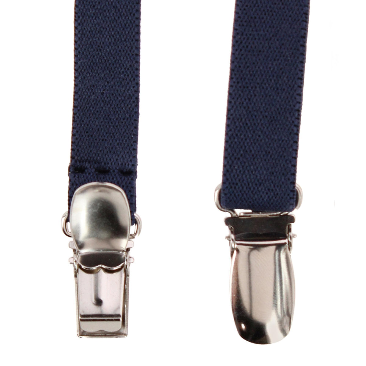 CTM® Kids' Elastic 1/2 Inch One Piece Adjustable Mitten Clips (2 Pack) - Navy