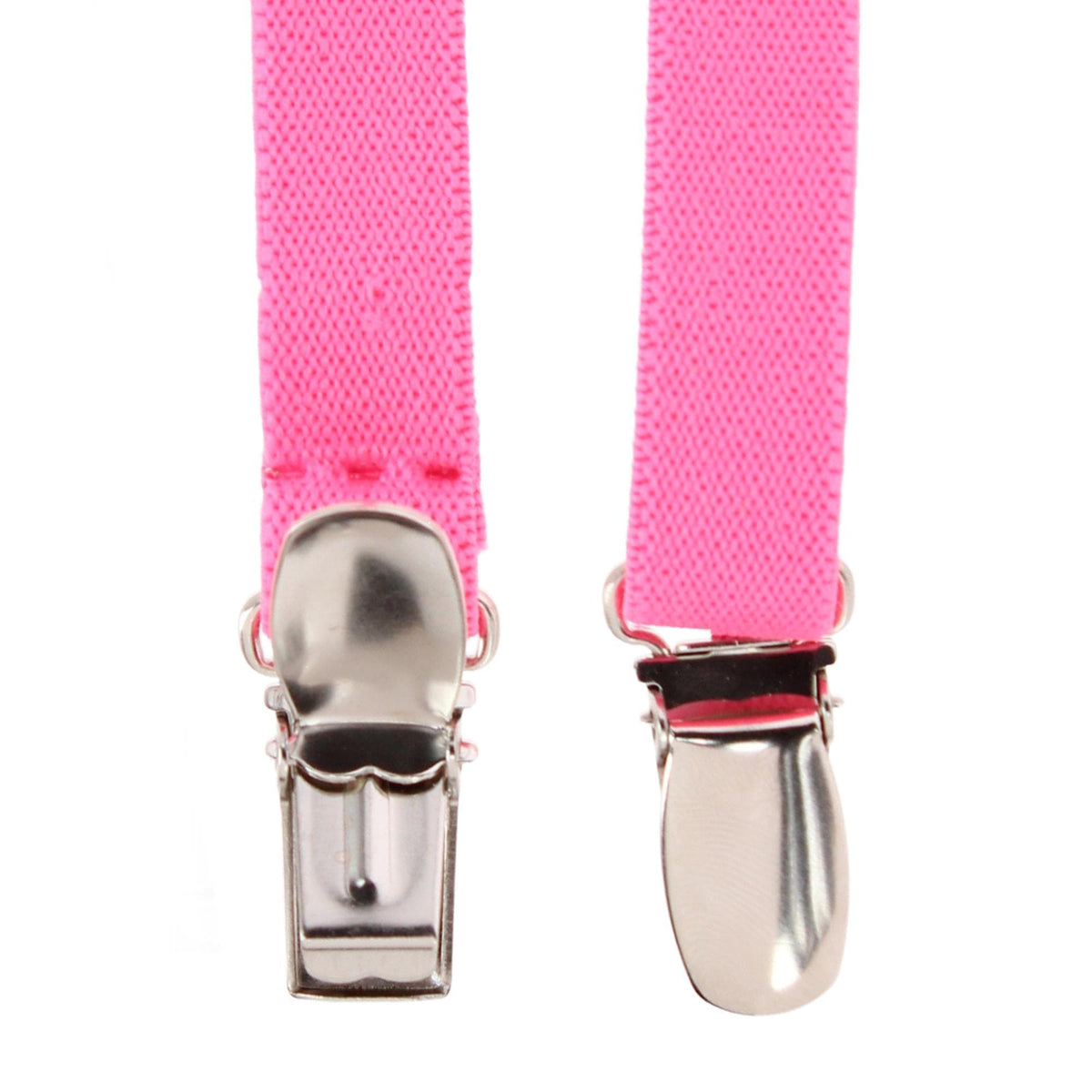 CTM® Kids' Elastic 1/2 Inch One Piece Adjustable Mitten Clips (2 Pack) - Bright Pink