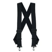 Elastic TSA Compliant Side Clip Suspenders with Swivel Hook Ends