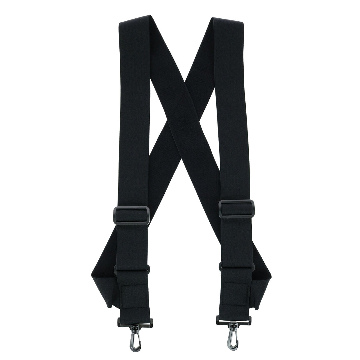 CTM® Elastic TSA Compliant Side Clip Suspenders with Swivel Hook Ends - Elastic TSA Compliant Side Clip Suspenders with Swivel Hook Ends