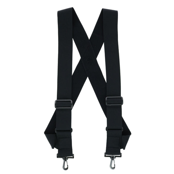 Elastic TSA Compliant Side Clip Suspenders with Swivel Hook Ends