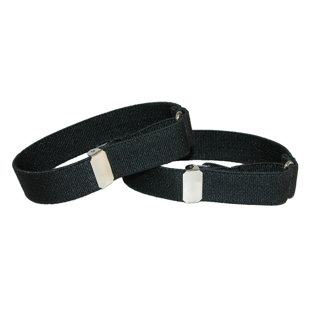 CTM® Elastic .75 Inch Wide Solid Color Adjustable Sleeve Garter