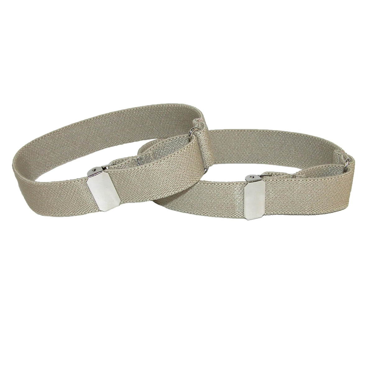 CTM® Elastic .75 Inch Wide Solid Color Adjustable Sleeve Garter