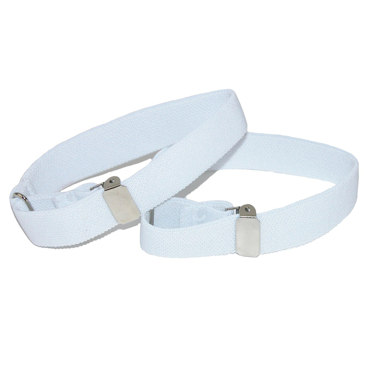 CTM® Elastic .75 Inch Wide Solid Color Adjustable Sleeve Garter