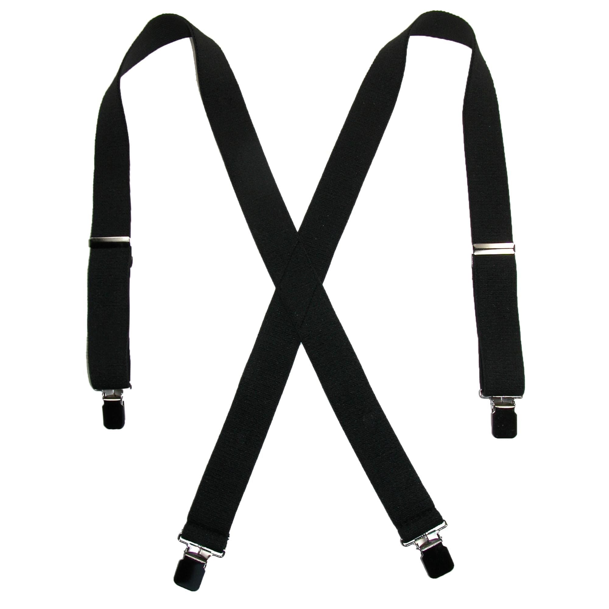 CTM® Men's Terry Casual Elastic Clip-End 1 1/2 Inch Suspenders