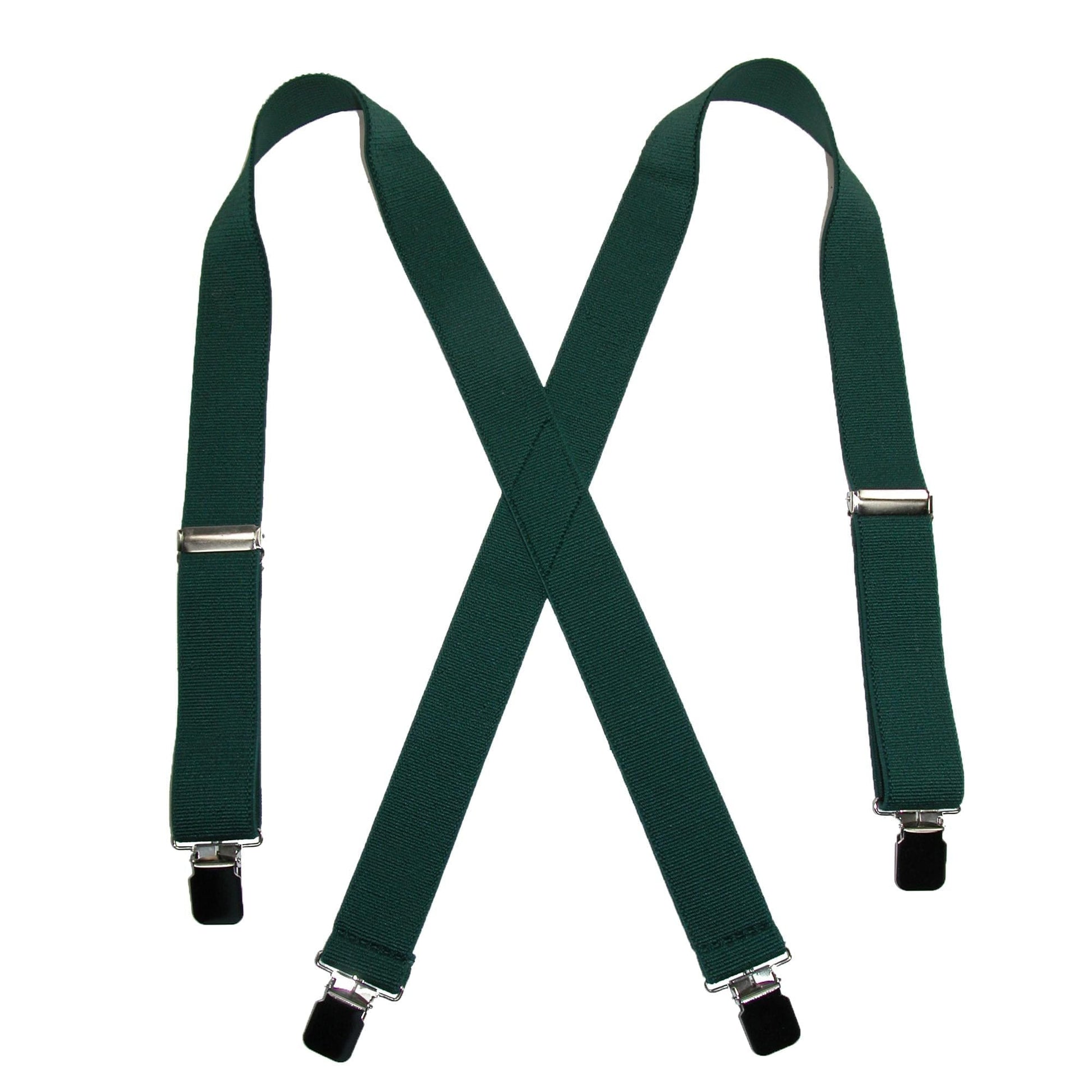 CTM® Men's Terry Casual Elastic Clip-End 1 1/2 Inch Suspenders