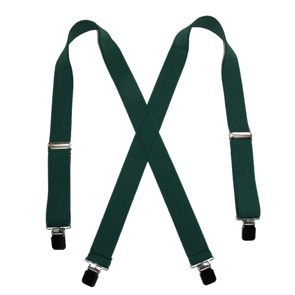 Men's Terry Casual Elastic Clip-End 1 1/2 Inch Suspenders