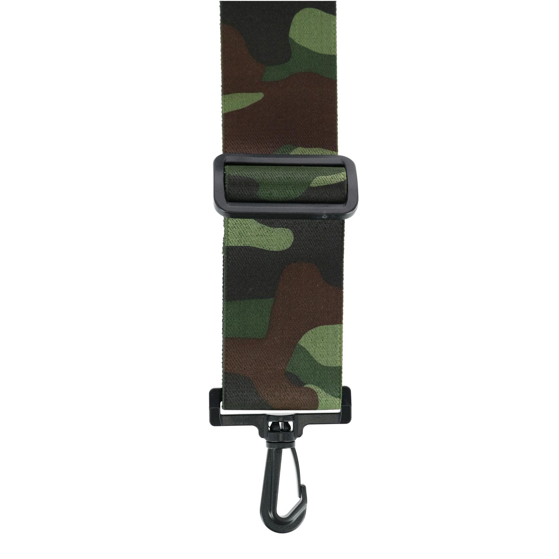 CTM® Mens Elastic Camouflage X-Back Suspenders with Plastic Swivel Hook Ends - Black