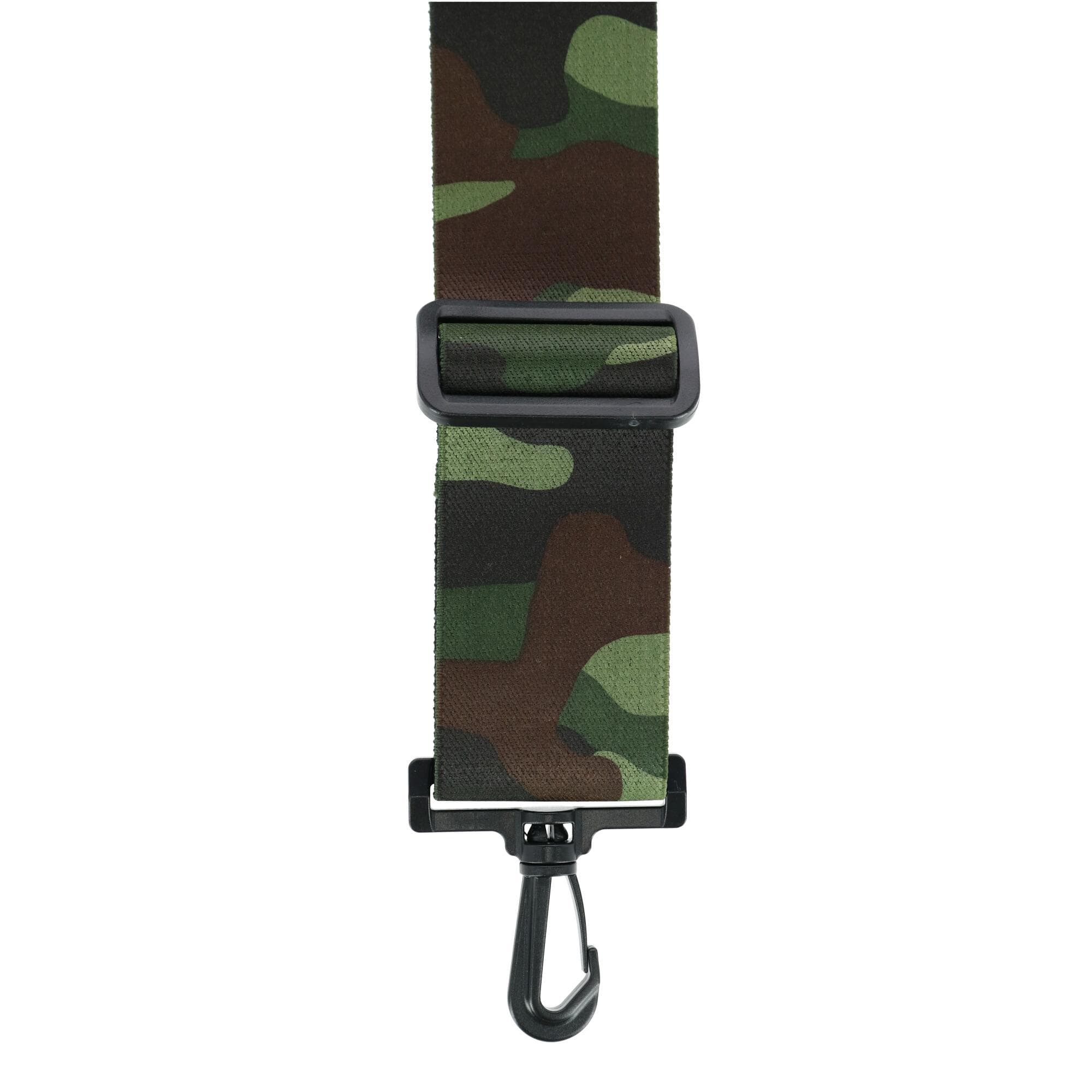 CTM® Mens Elastic Camouflage X-Back Suspenders with Plastic Swivel Hook Ends - Black