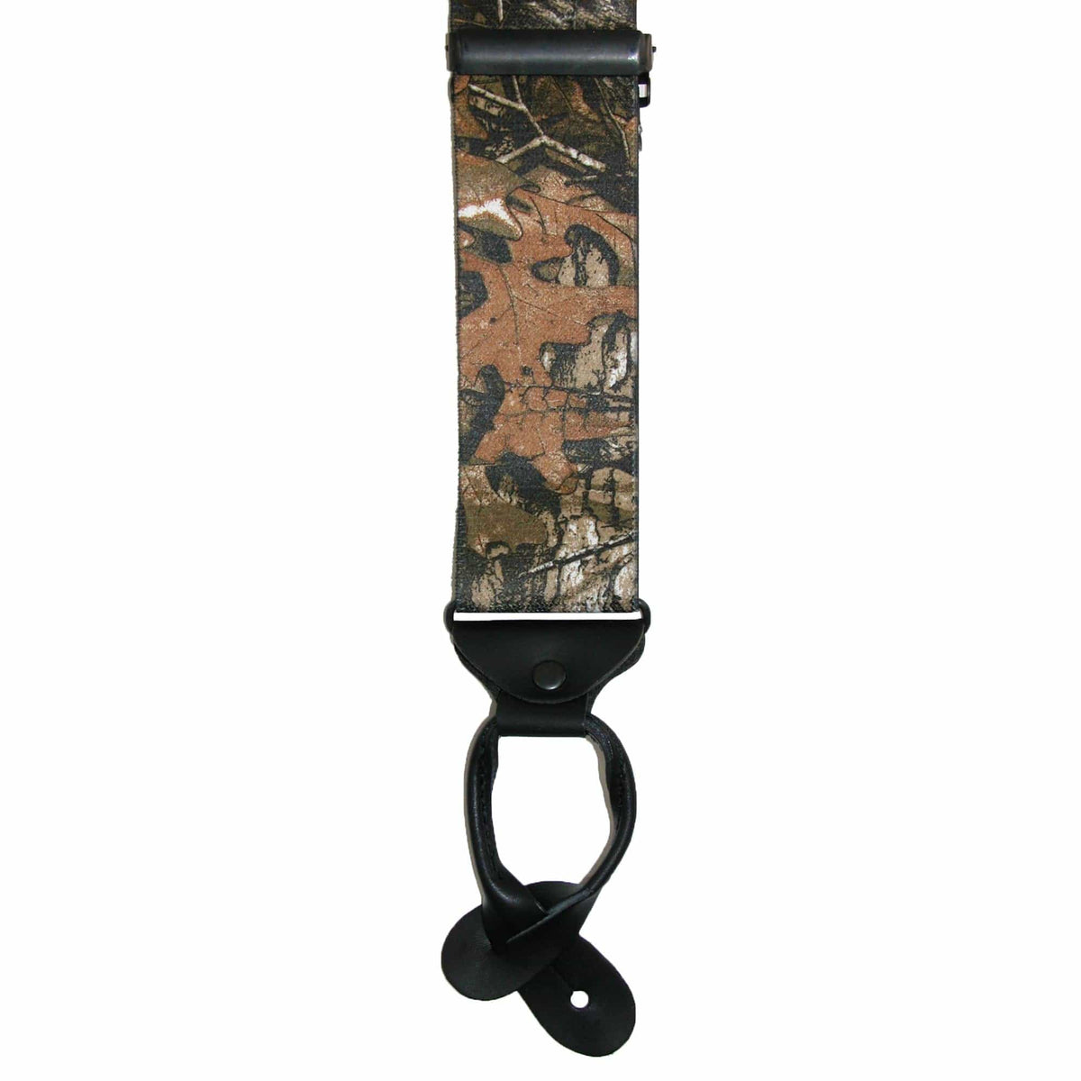 CTM® Men's Elastic 2 Inch Wide Camouflage Button-End Suspenders - Camouflage