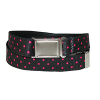 Black with Hot Pink Dots