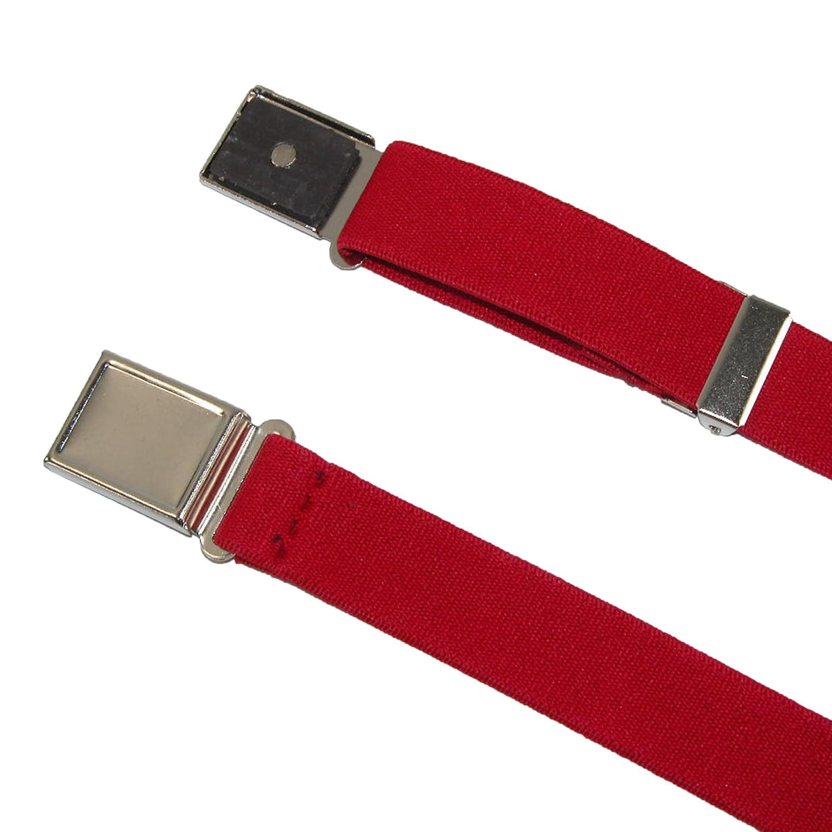 CTM® Plus Size Elastic Belt with Magnetic No Show Flat Buckle - Denim