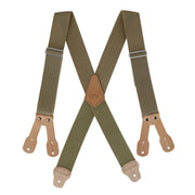 Men's 2-Inch Wide Non-Elastic Button-End Work Suspenders