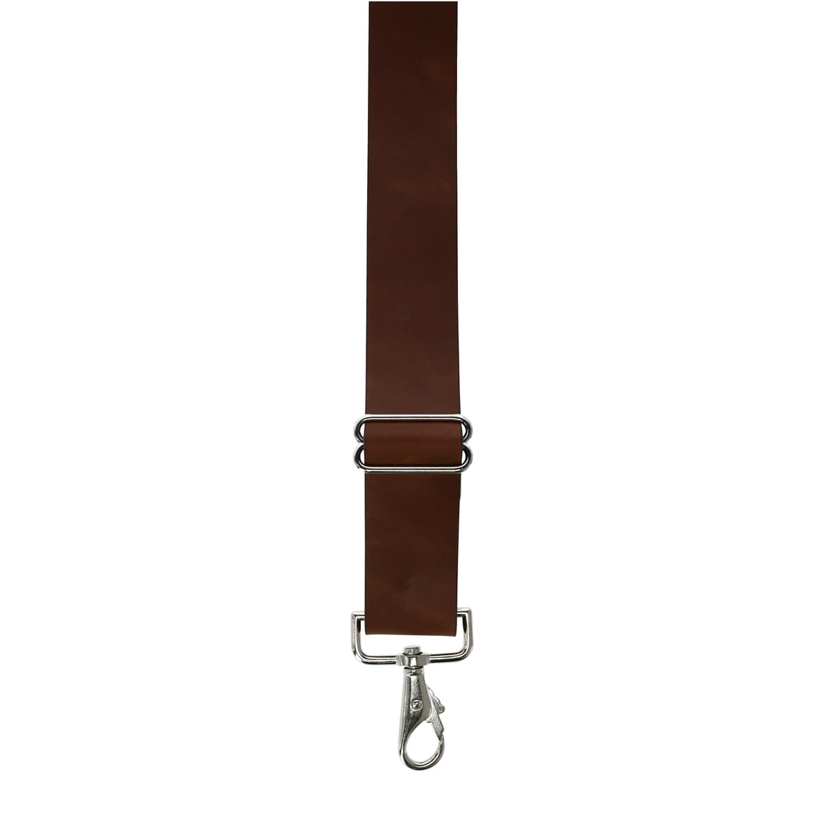 CTM® Men's Big & Tall Wide Leather Suspenders with Swivel Hook Ends - Brown