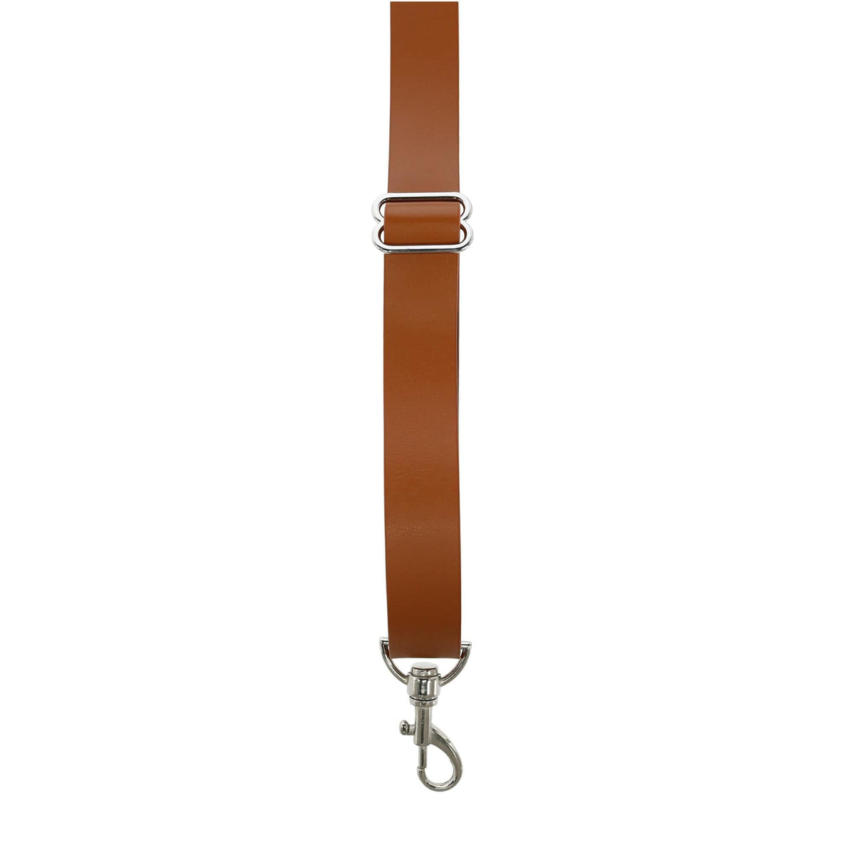 CTM® Men's Smooth Coated Leather Suspenders with Metal Swivel Hook Ends - Tan