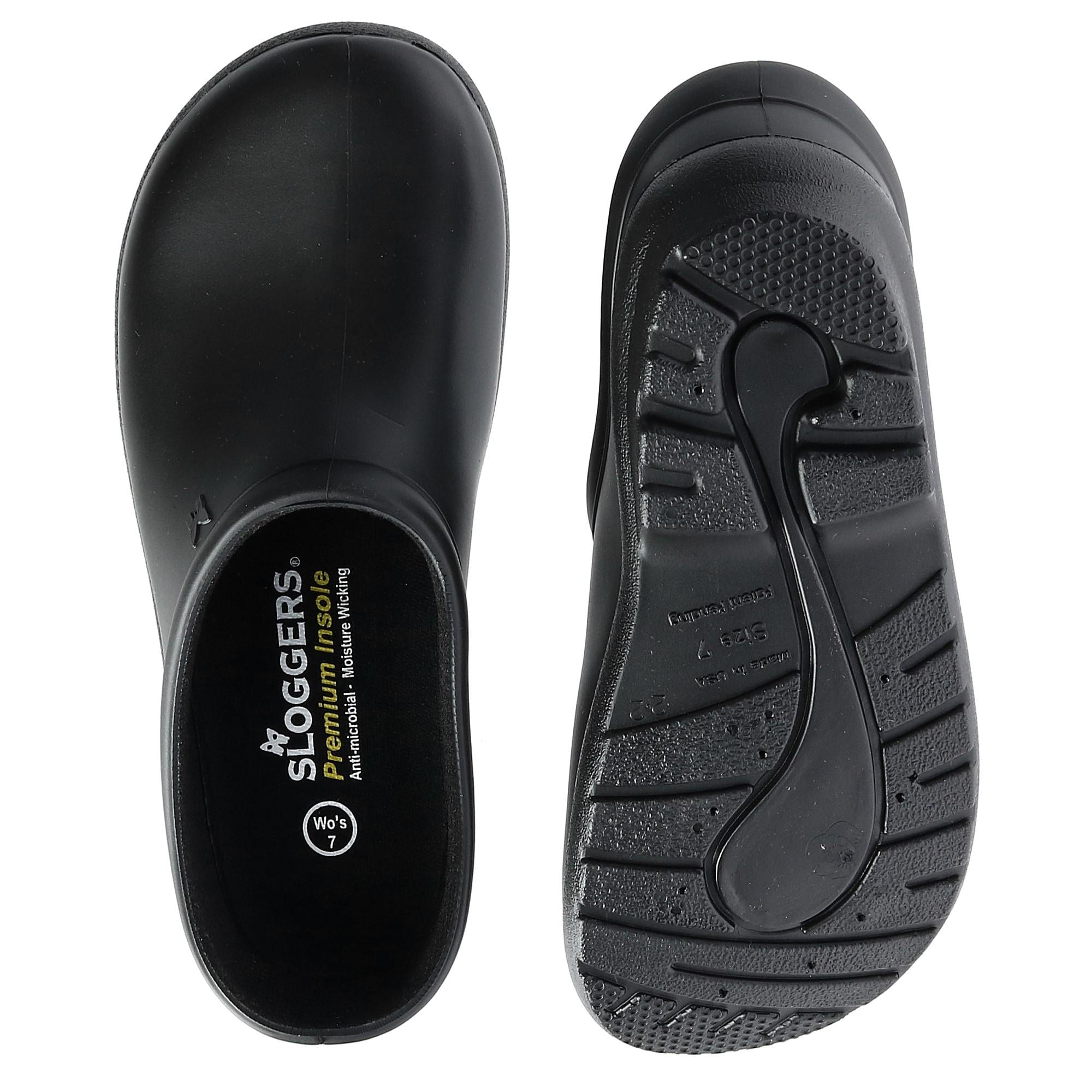 Sloggers Women's Premium Clog Rain and Garden Shoes - Black