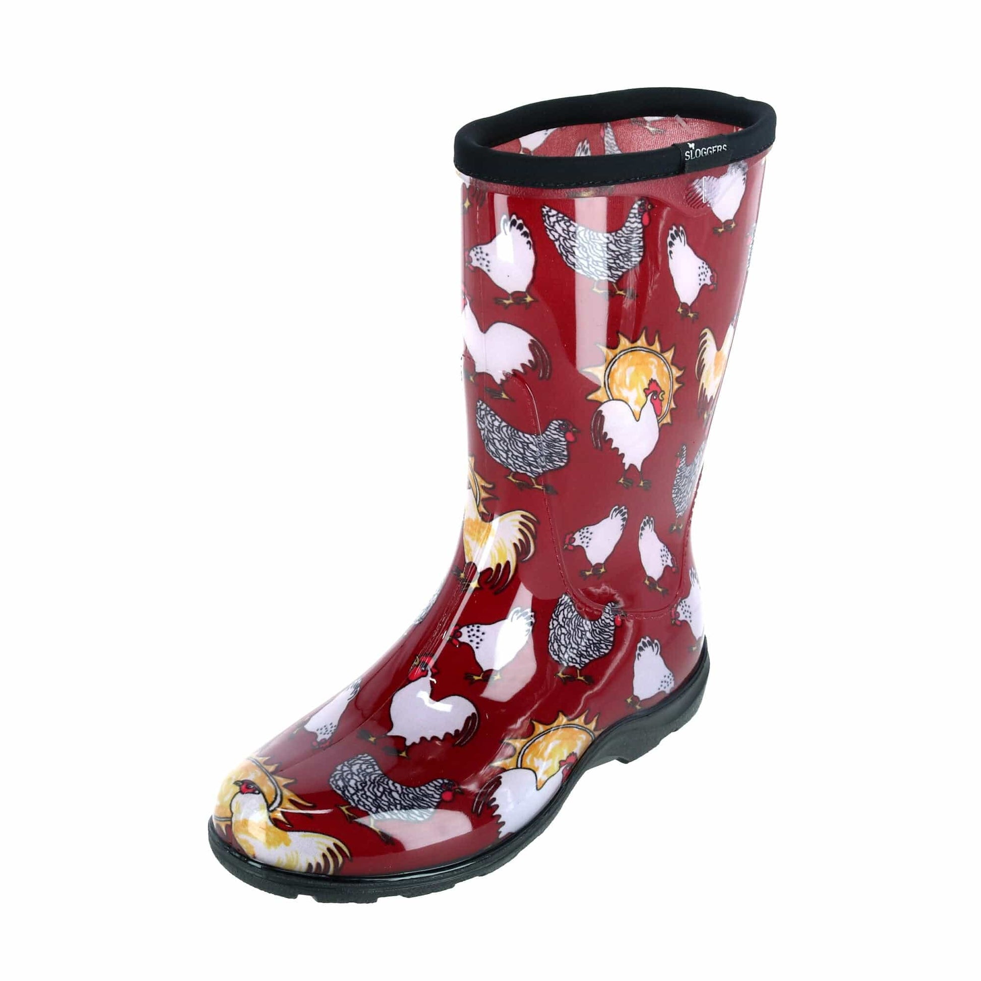 Sloggers Women's Chicken Print Rain and Garden Boots - Women's Chicken Print Rain and Garden Boots