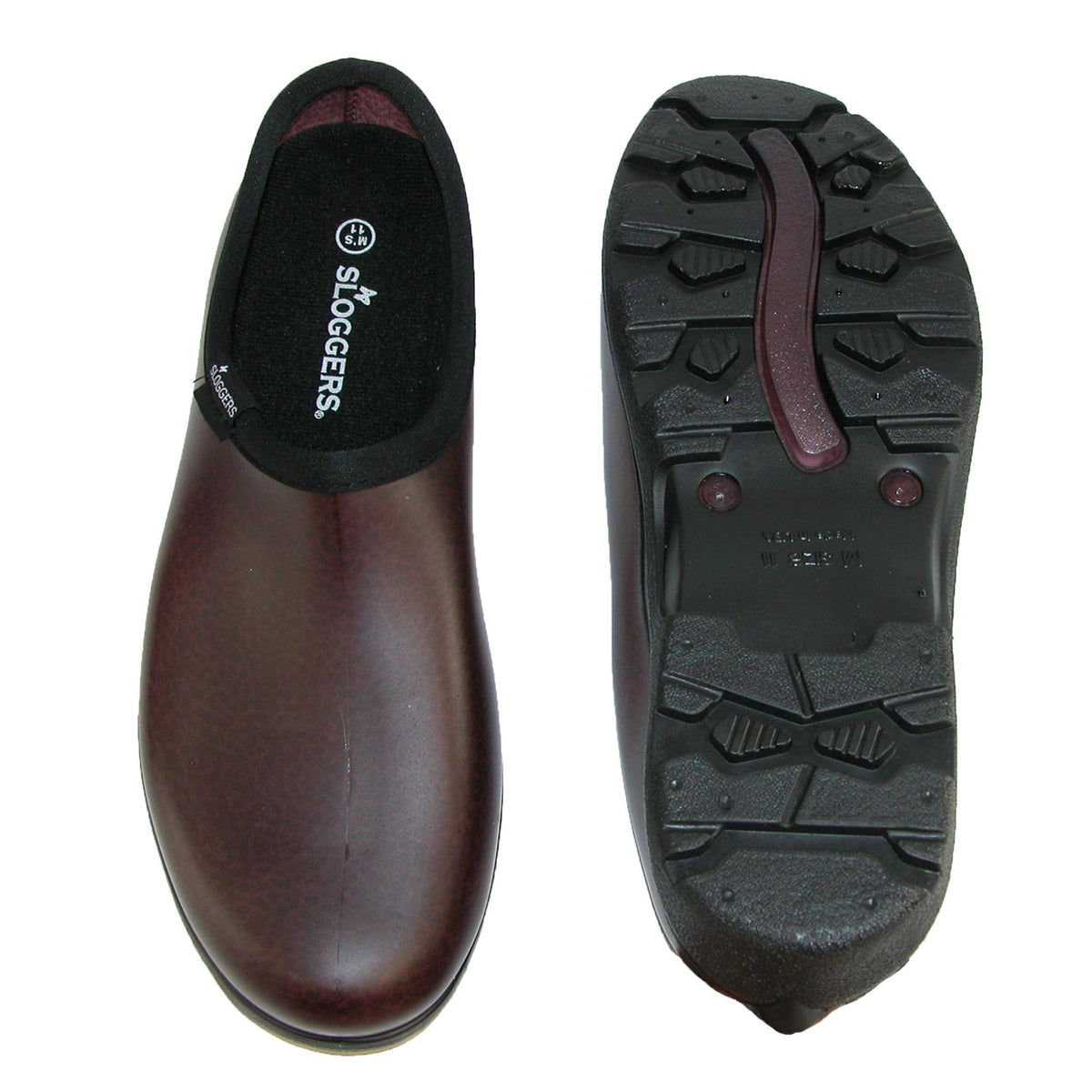 Sloggers Men's Short Rain and Garden Shoes - Brown