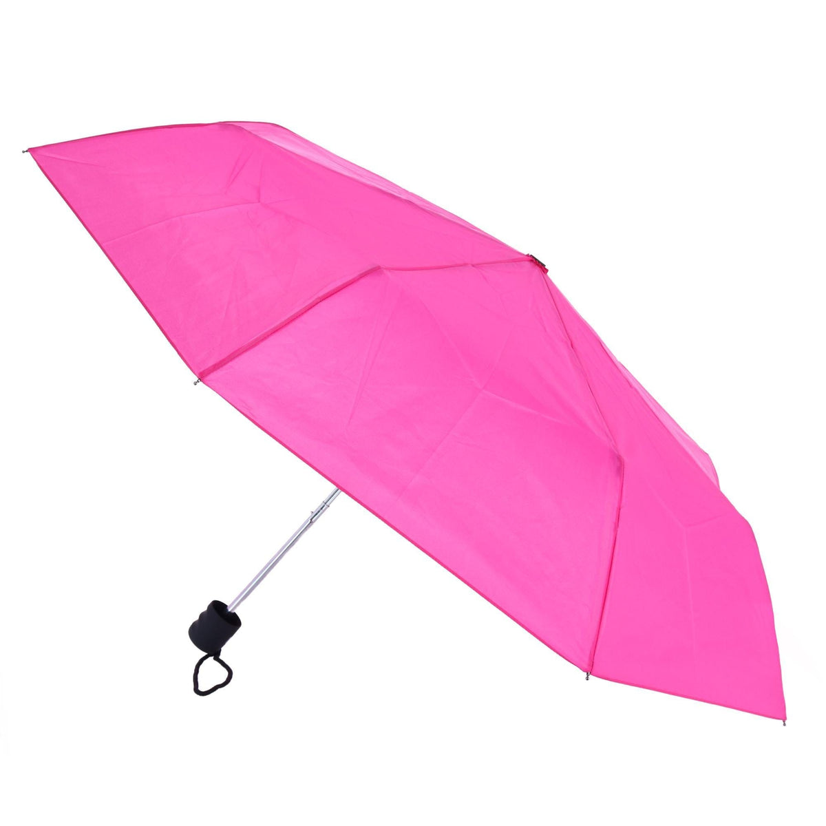 ShedRain Adult's Manual Solid Color Compact Umbrella - Hot Pink