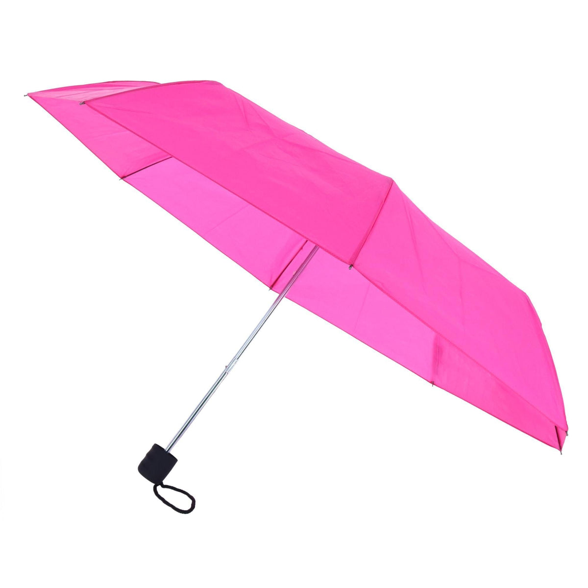 ShedRain Adult's Manual Solid Color Compact Umbrella - Hot Pink