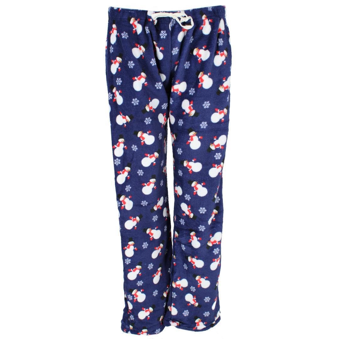 Cozy Couture Women's Chilling with my Snowmies Plus Size Pajama Set - Black