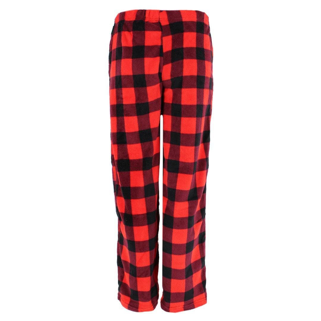Dead Tired Women's Buffalo Check Winter Pajama Pants - Red