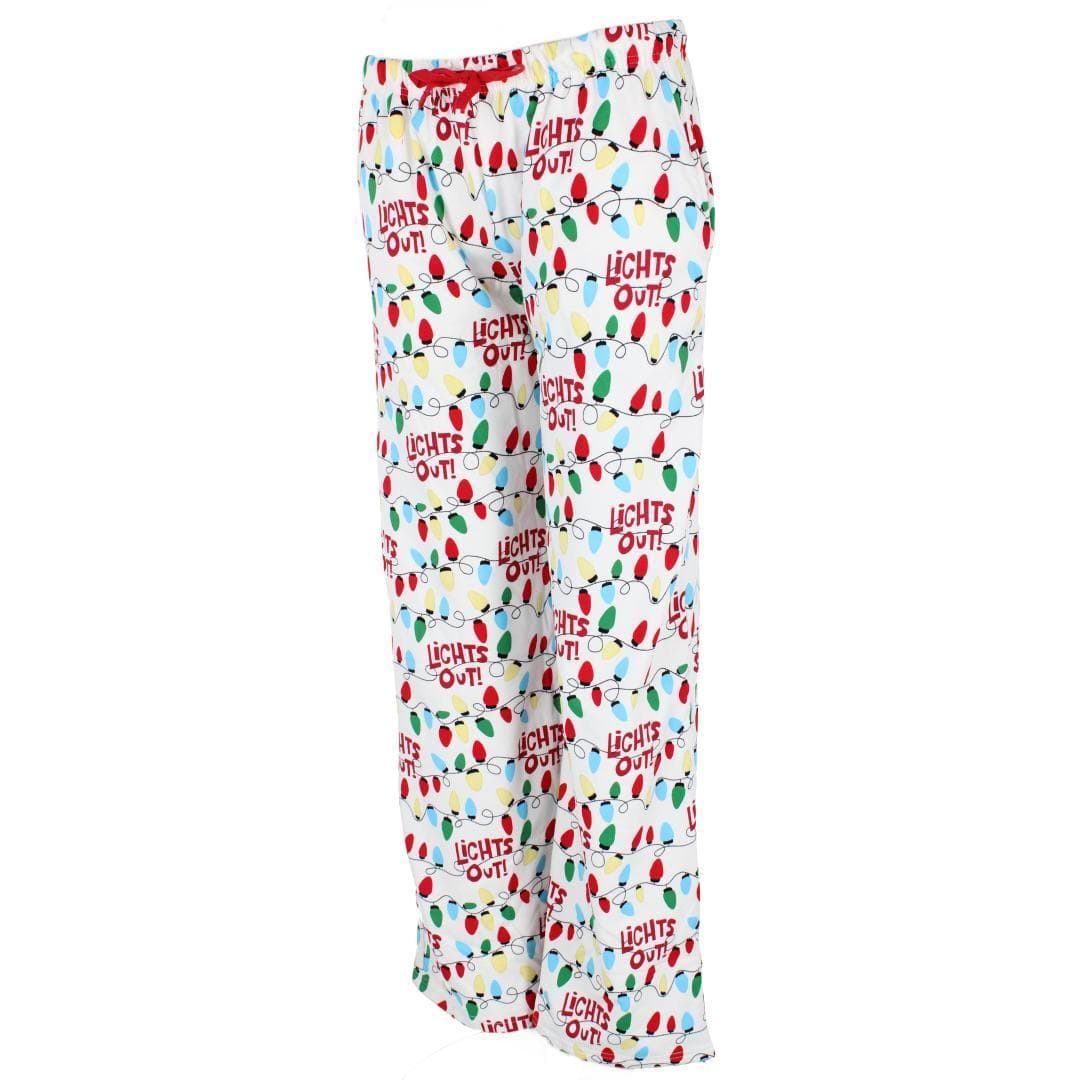 Cozy Couture Women's Holiday Printed Pajama Pants - Lights On