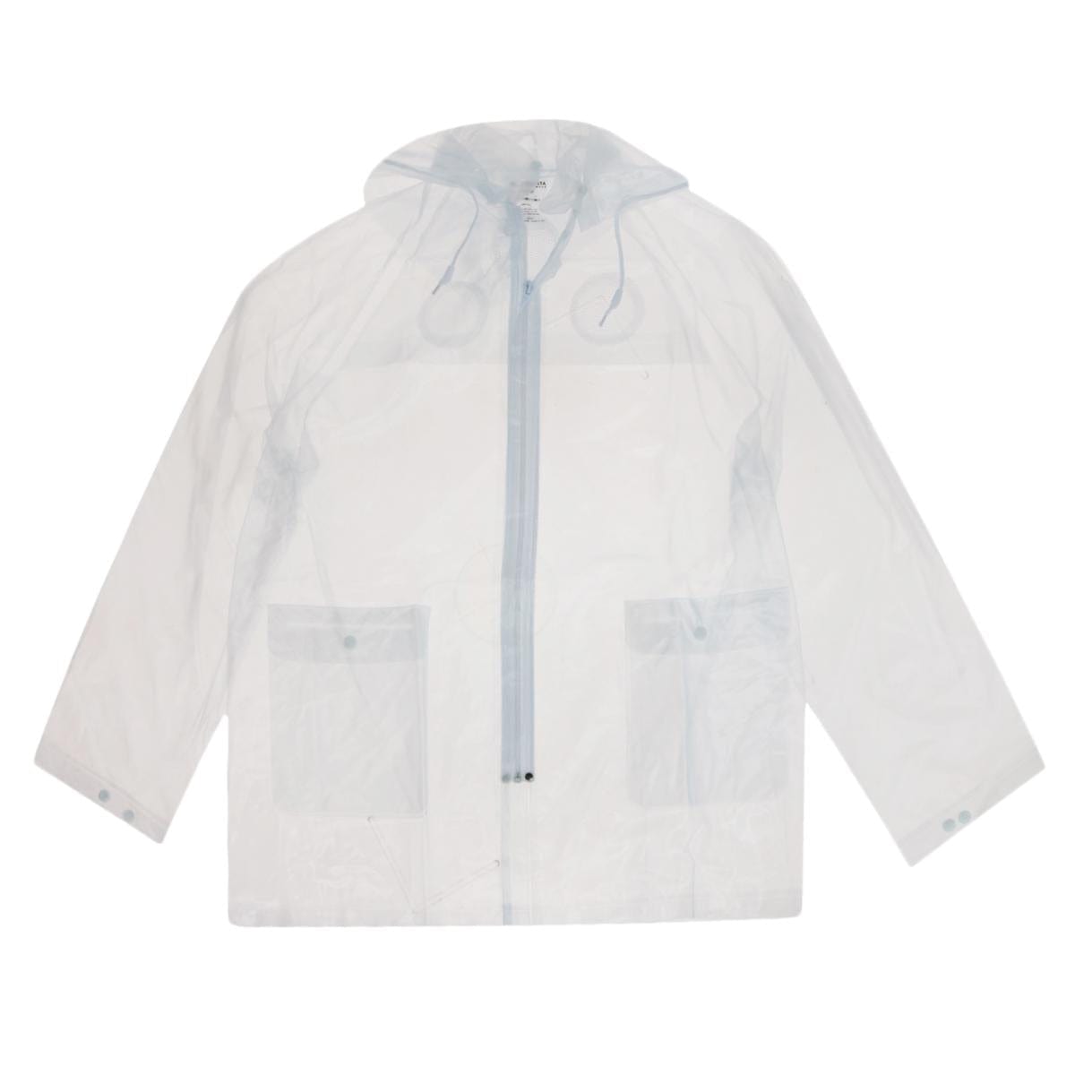 CTM® Adult Reusable Clear Rain Jacket with Hood - Adult Reusable Clear Rain Jacket with Hood