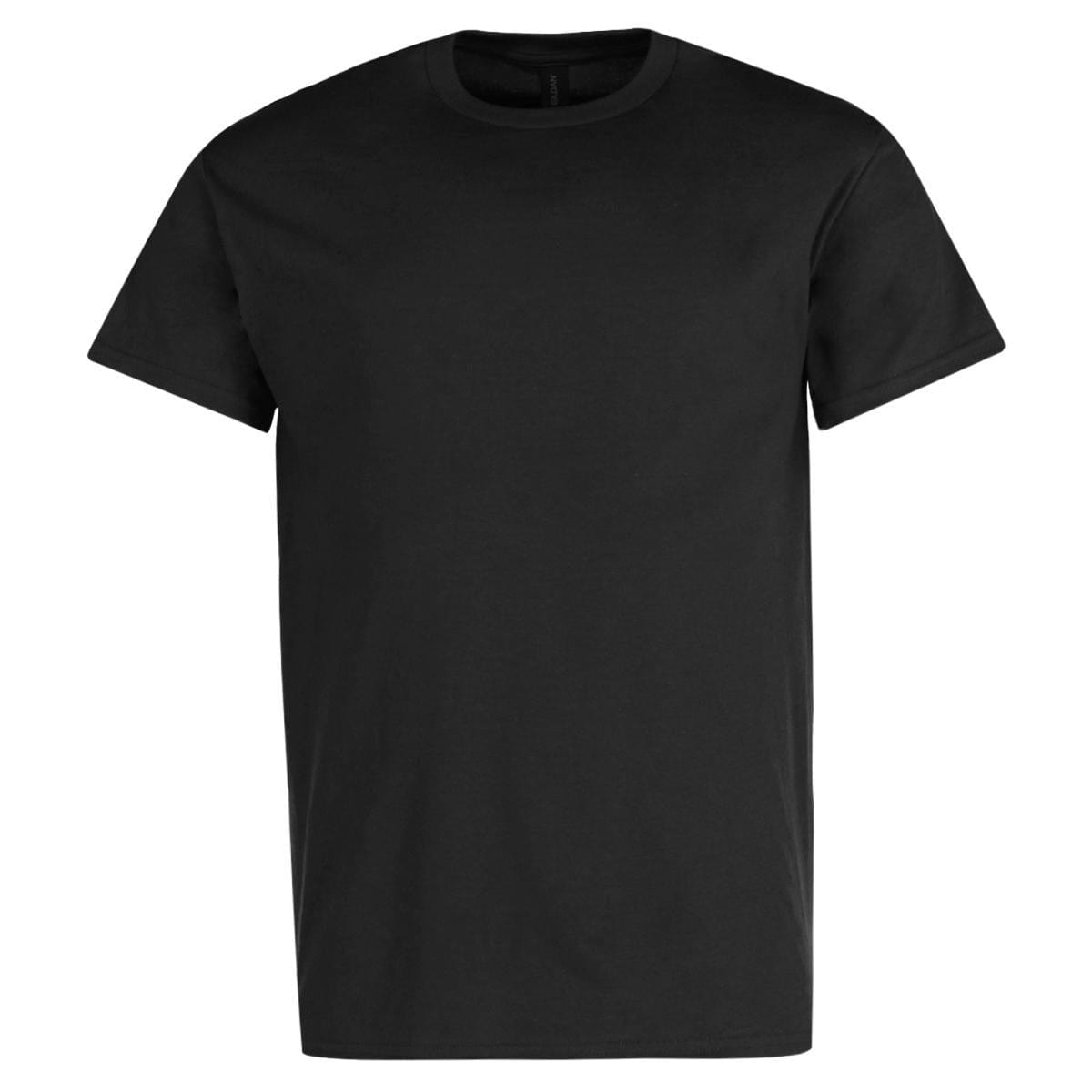 Gildan Men's Crew Neck Cotton T Shirt - Black