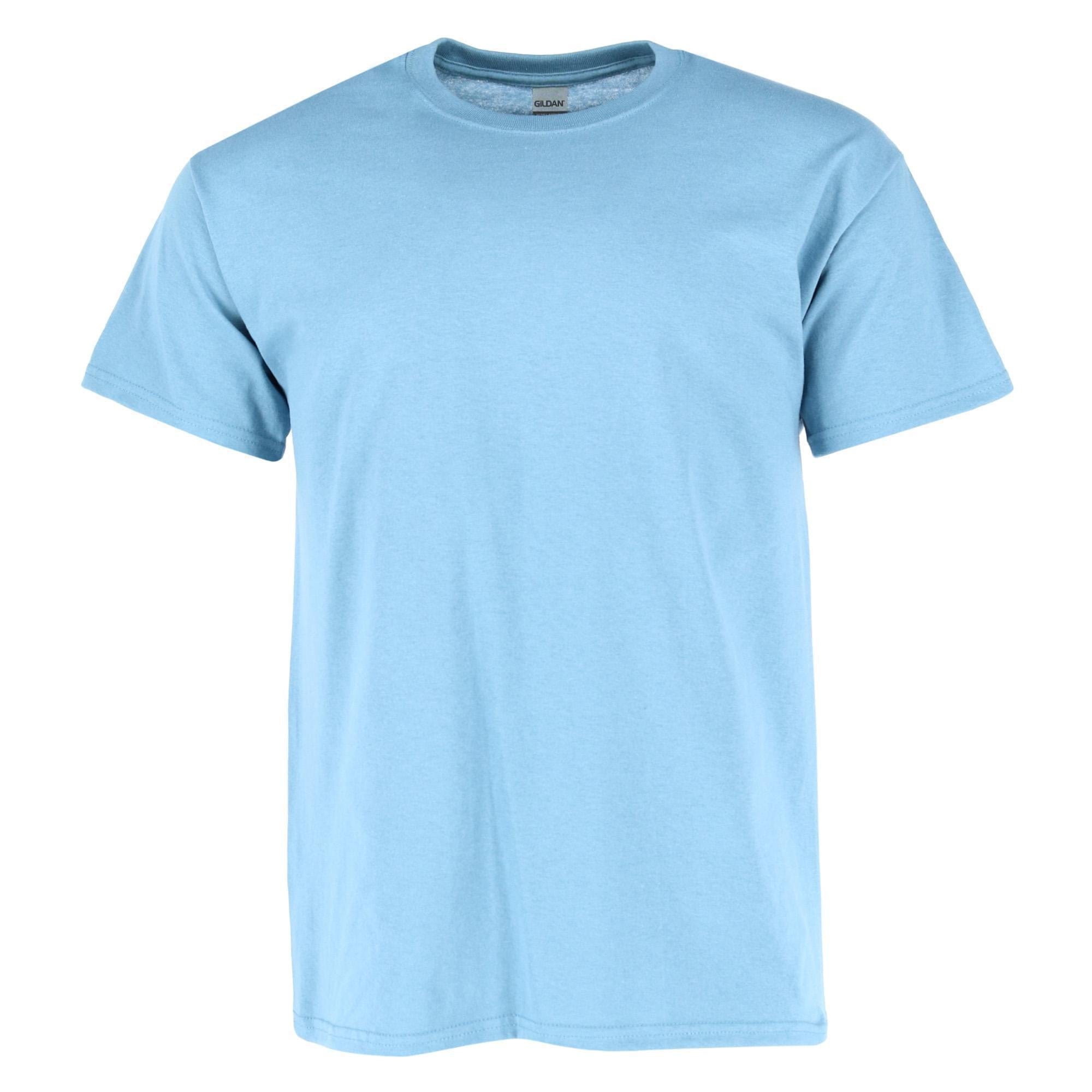 Gildan Men's Crew Neck Cotton T Shirt - Stone Blue