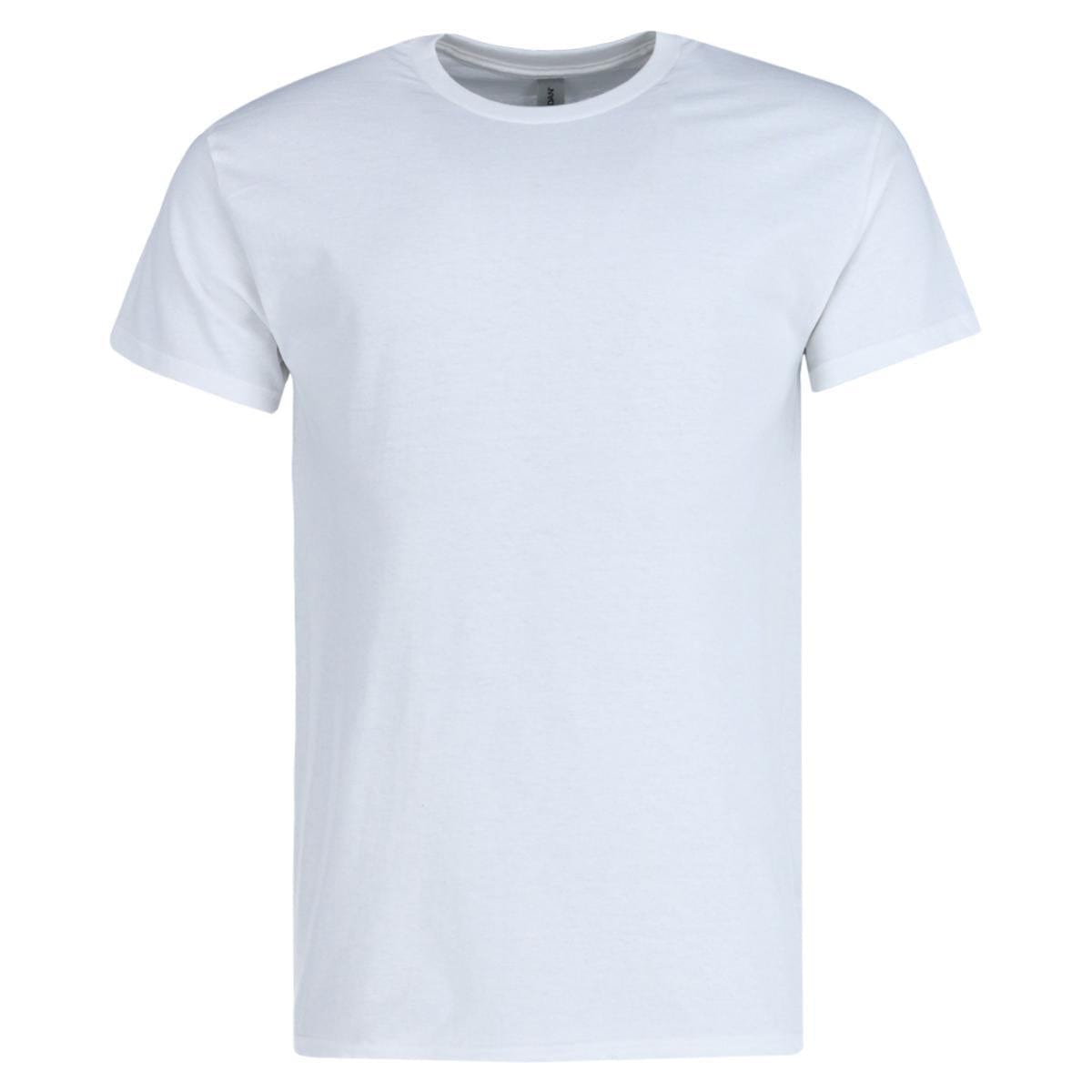 Gildan Men's Crew Neck Cotton T Shirt - White