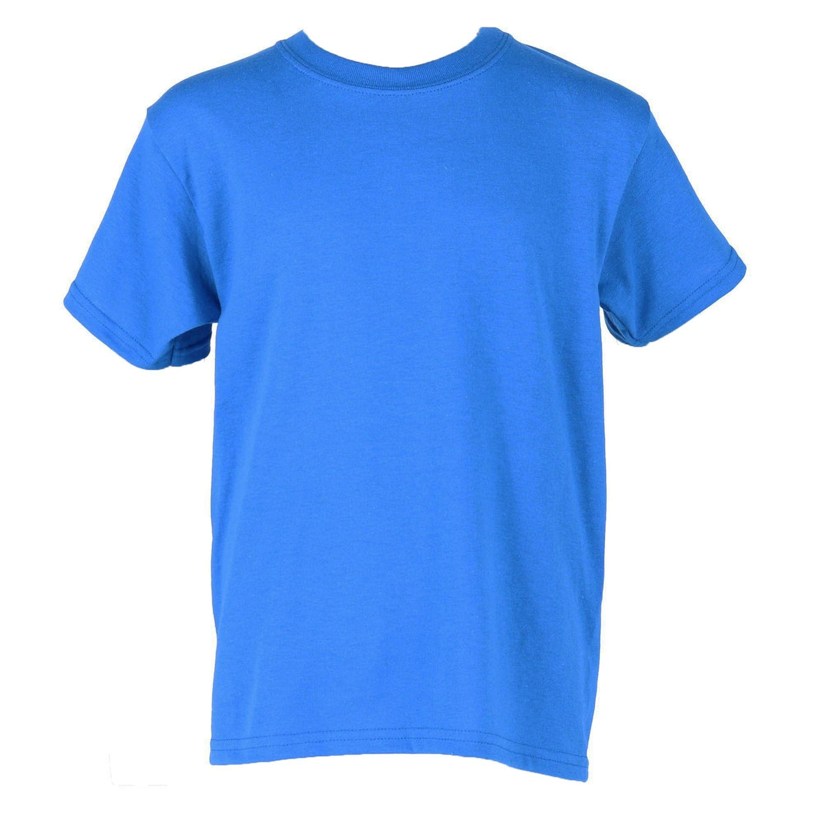 Gildan Girl's Crew Neck Cotton Tee Shirt - Neon Blue