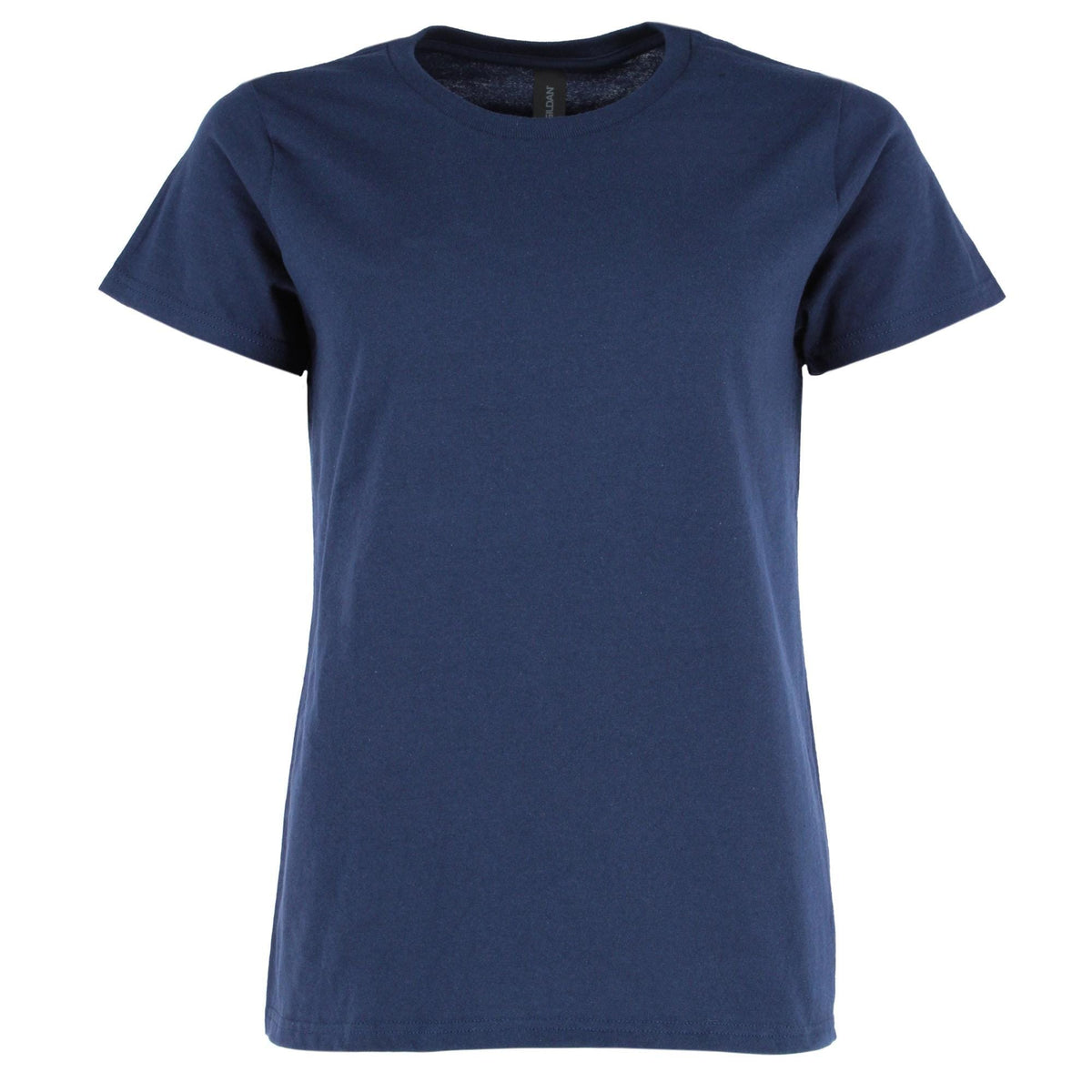 Gildan Women Cotton Crew Neck T Shirt - Navy