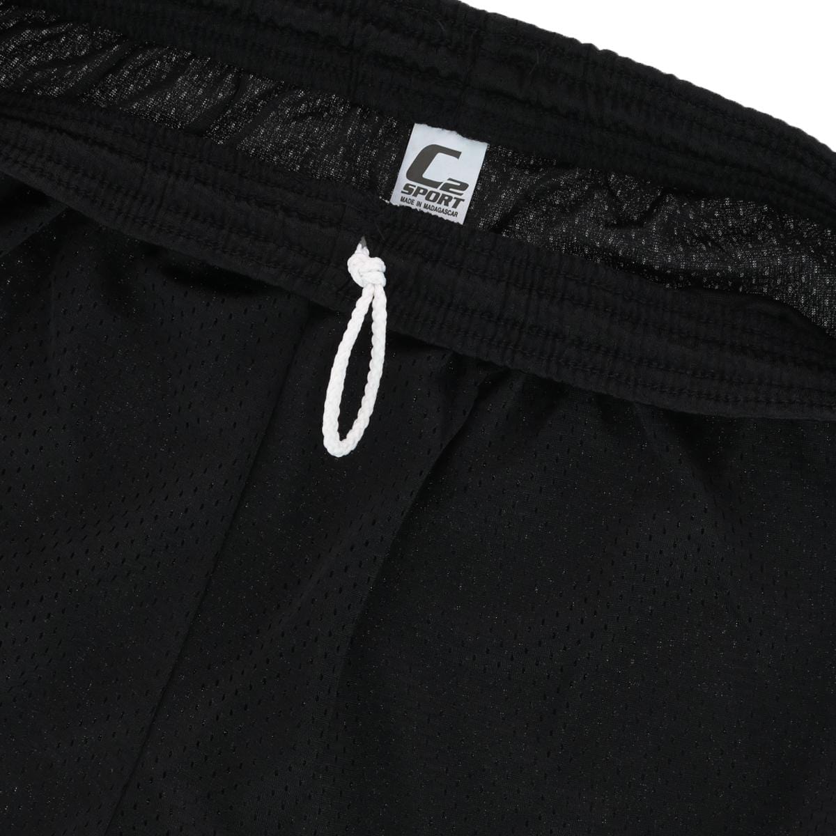 C2 Sport Men's Mesh 9-Inch Athletic Shorts - Black