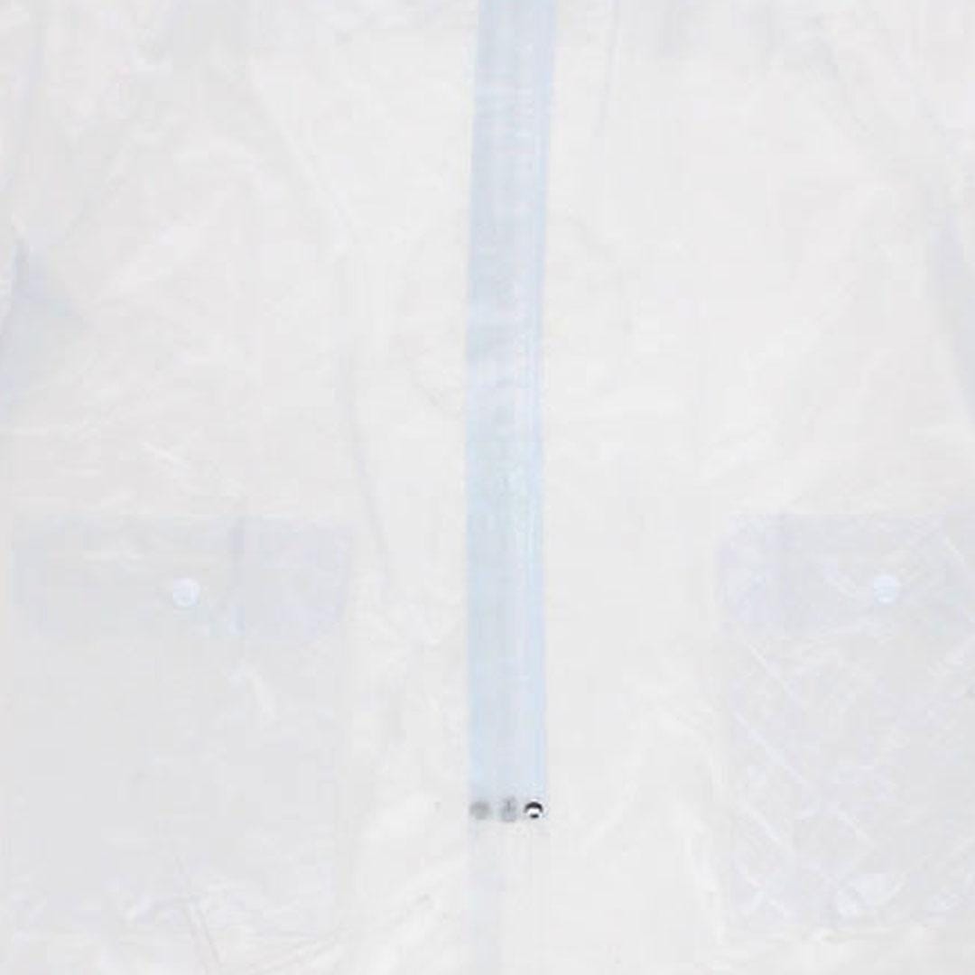 Augusta Youth Clear PVC Reusable Waterproof Rain Jacket - Clear