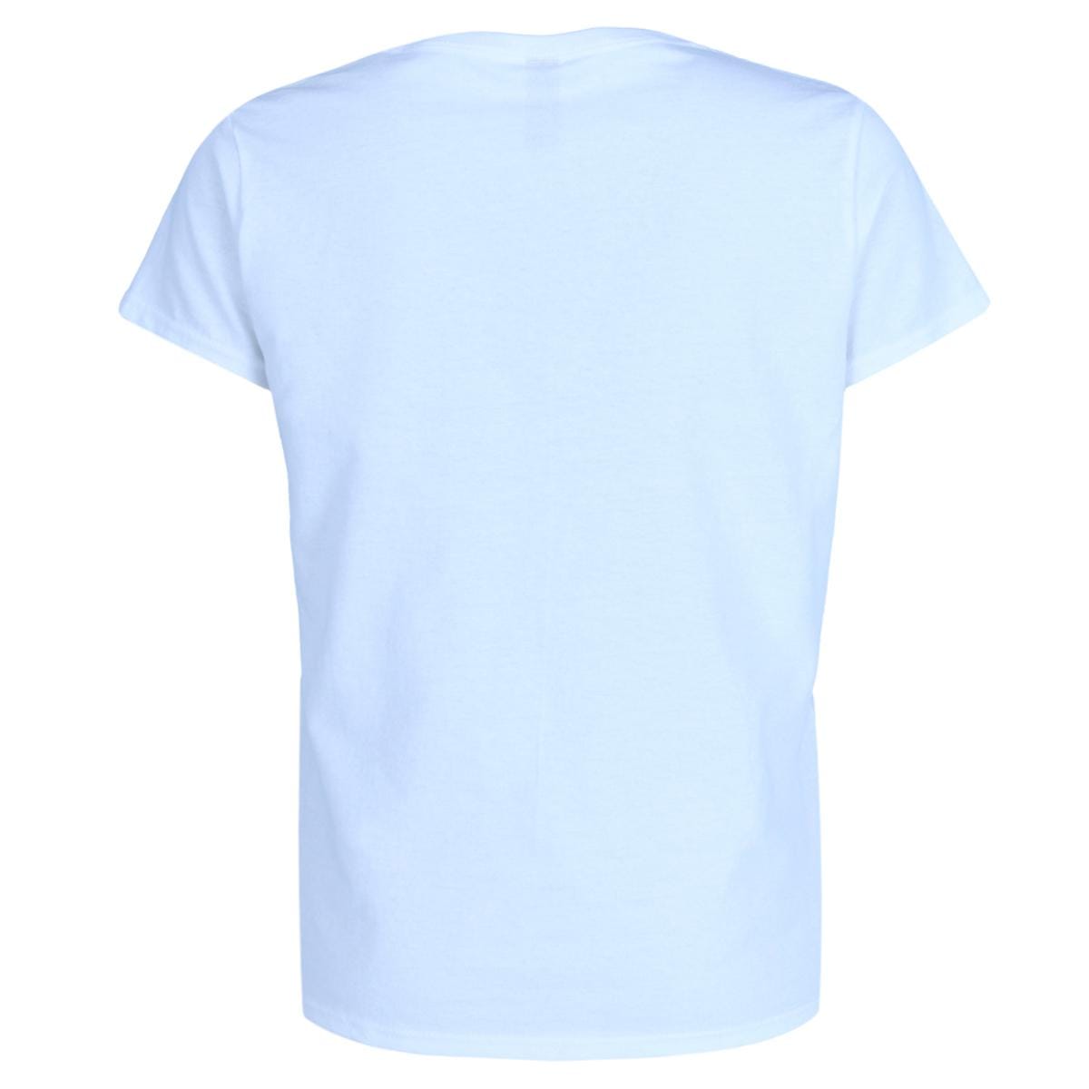 Gildan Women's Plus Size V-neck Cotton Short Sleeve Tee - White