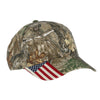 Camouflage with Side American Flag Baseball Hat