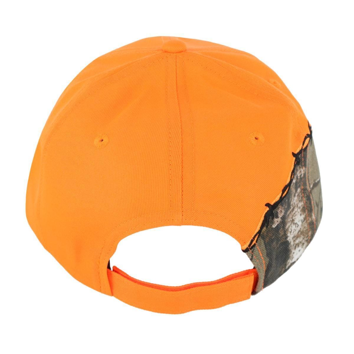 CTM® Kati Unisex Barbed Wire Embroidered Camo Baseball Cap - Blaze
