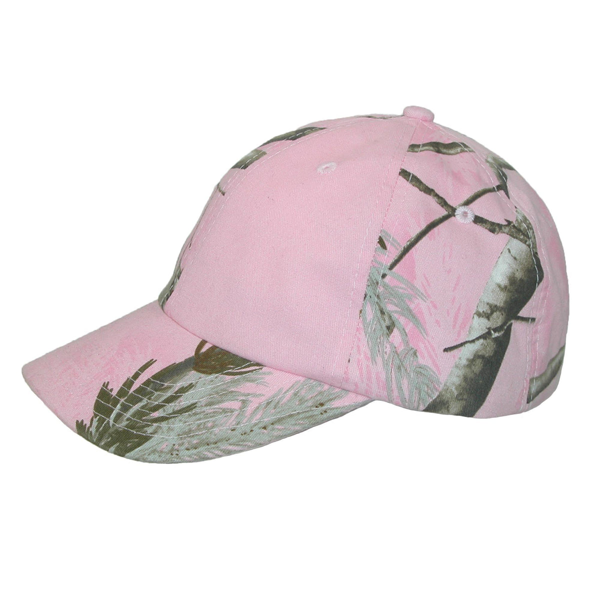 CTM® Women's Kati Treestand Pink Camo Baseball Hat - Pink Real Tree