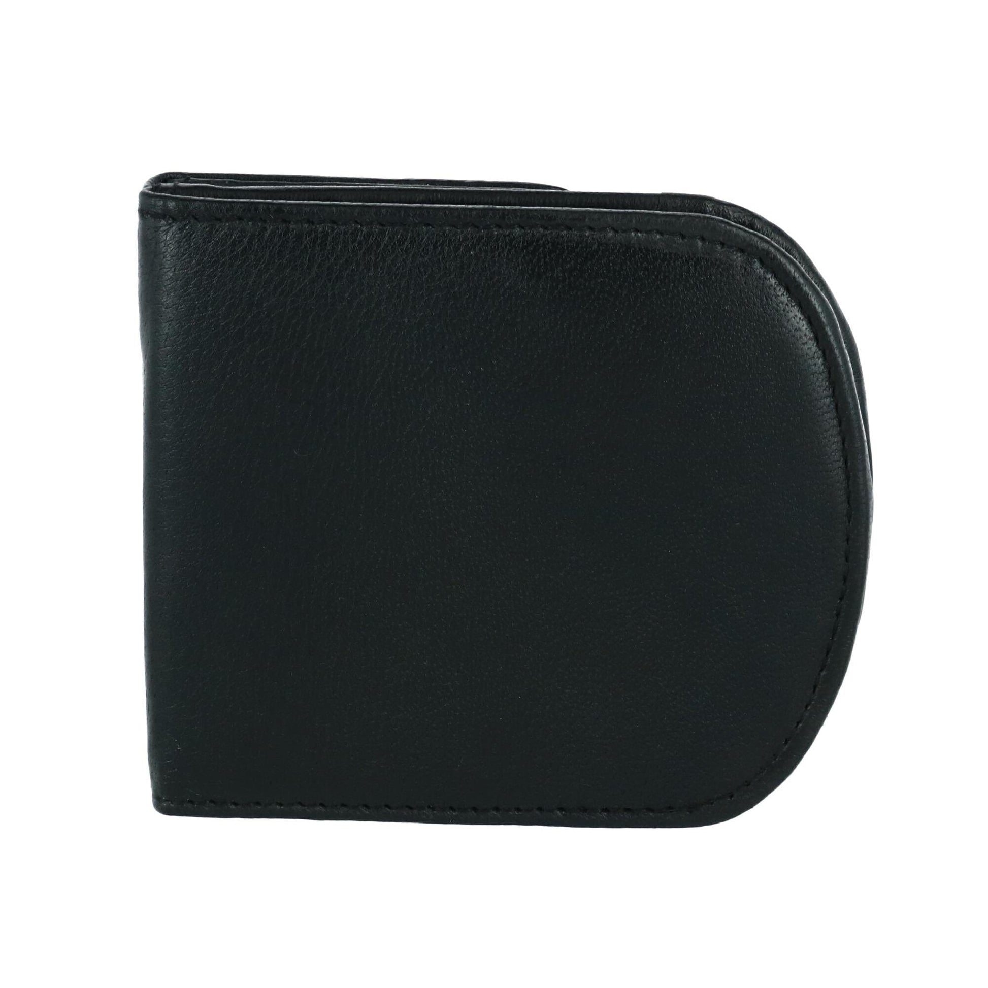 CTM® Men's Leather Front Pocket C-Fold Taxi Wallet