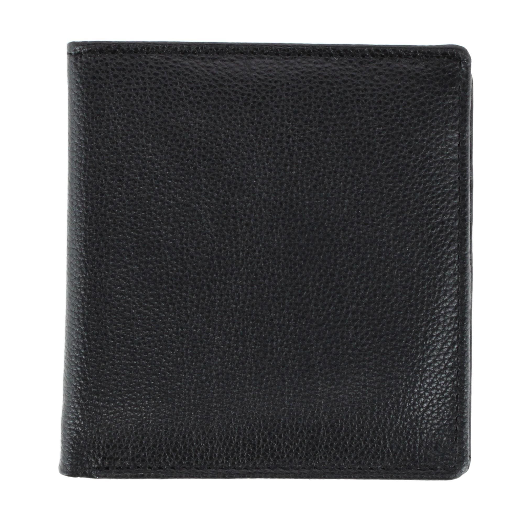 CTM® Men's Napa Leather RFID Hipster Wallet with Middle Flap - Men's Napa Leather RFID Hipster Wallet with Middle Flap