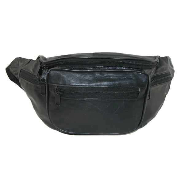 Leather Multi Pocket Fanny Waist Pack