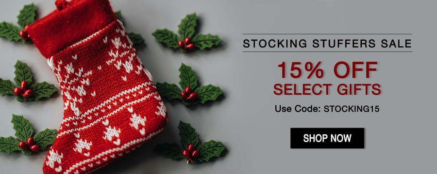 Stocking Stuffers Sale: 15% Off Select Gifts. Use code STOCKING15. Shop now! width=