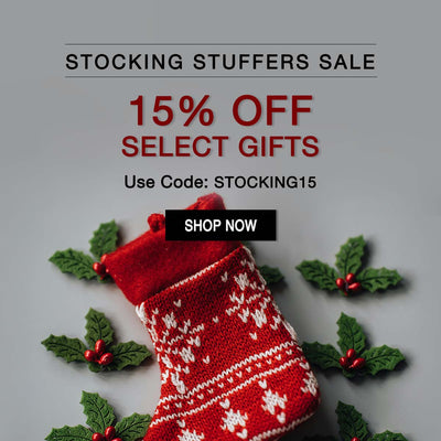 Stocking Stuffers Sale: 15% Off Select Gifts. Use code STOCKING15. Shop now! width=